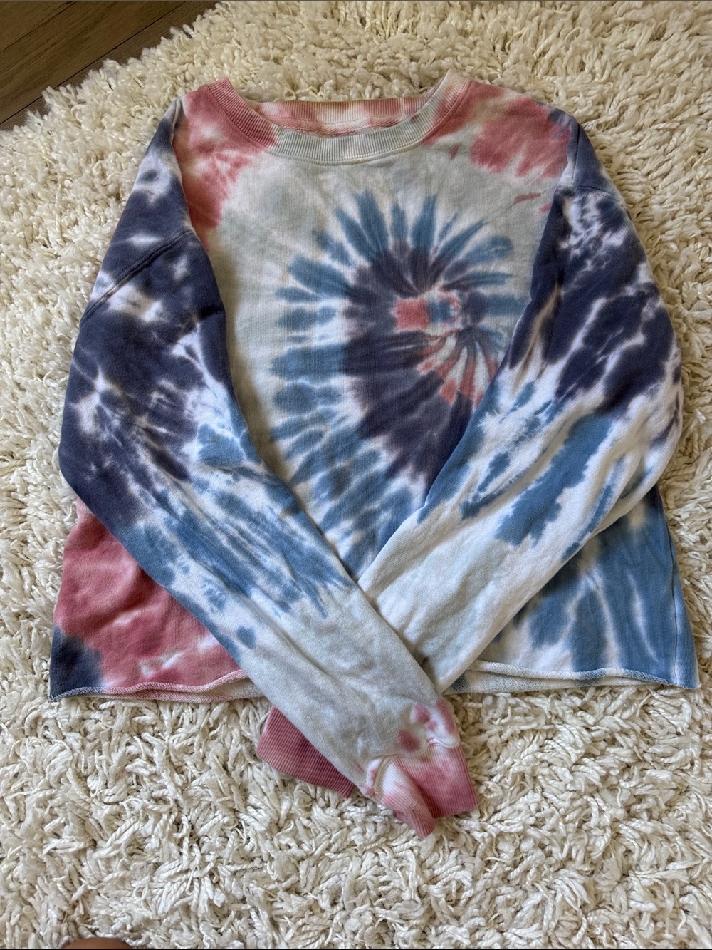 Spiritual Gangster Women's Tie-Dye Crewneck Sweatshirt - Pink, Blue, Navy